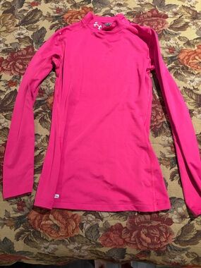 Under Armour Hot Pink Long Sleeve Athletic Top